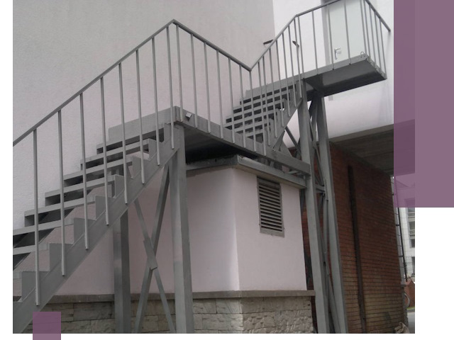 Монтаж пожарных лестниц под ключ в Мегионе с гарантией качества