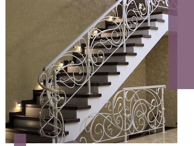 Кованые лестницы под ключ в Мегионе — изготовление и монтаж
