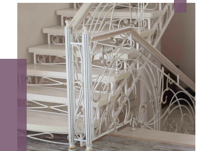 Изготовление кованых лестниц на заказ в Мегионе от 88613 руб. | ПРОЛЁТ-Мго