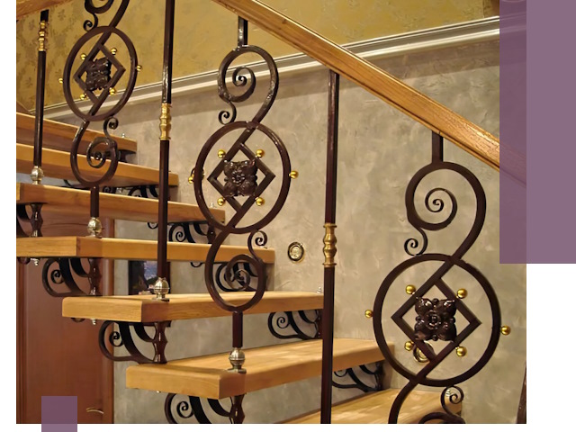 Изготовление кованых лестниц под ключ в Мегионе