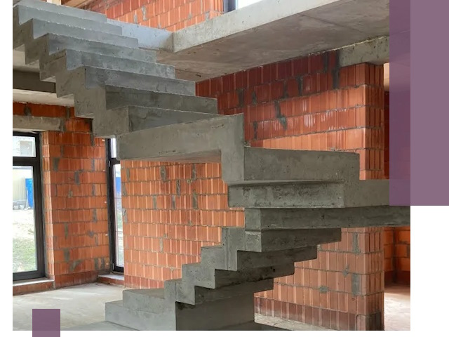 Изготовление бетонных лестниц под ключ в Мегионе