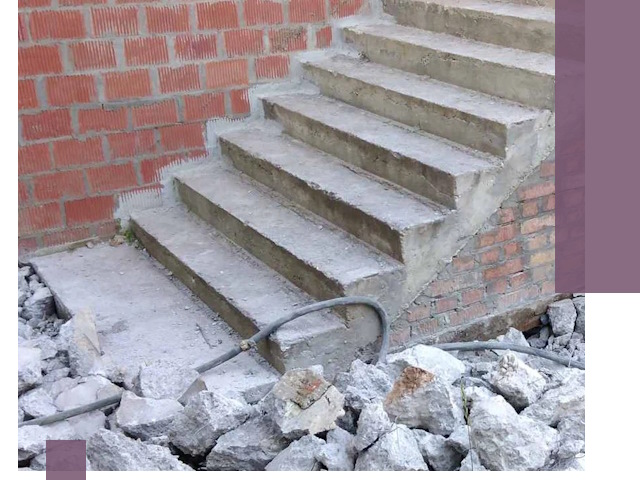 Демонтаж бетонных лестниц в Мегионе: быстро и безопасно
