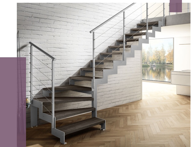 Г-образные лестницы под ключ в Мегионе от 37791 руб. | ПРОЛЁТ-Мго