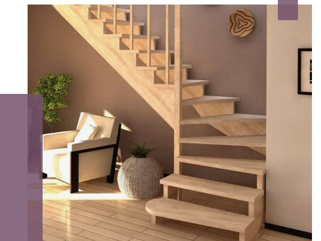 Изготовление Г-образных лестниц в Мегионе от 19286 руб. 