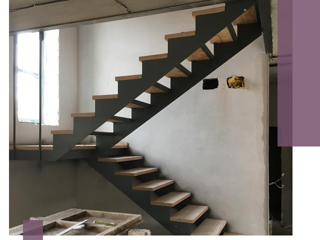 Изготовление лестниц на металлокаркасе в Мегионе от производителя