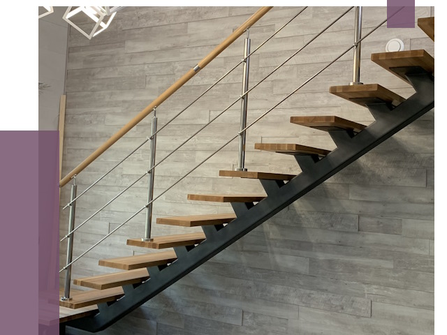 Изготовление лестниц на монокосоуре в Мегионе от 77666 руб. 