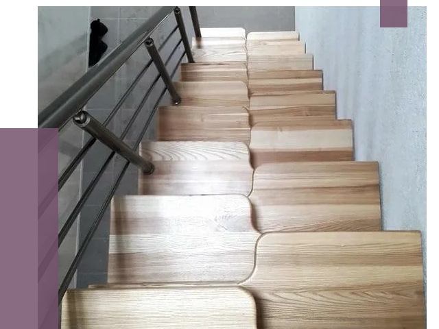 Лестницы гусиный шаг в Мегионе от 13292 руб. под ключ | ПРОЛЁТ-Мго