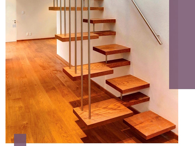 Лестницы «гусиный шаг» на заказ в Мегионе для узких пространств