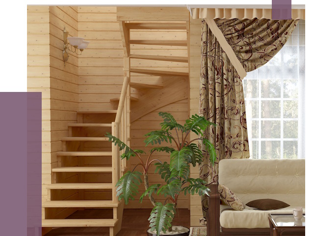 Лестницы для дачи в Мегионе от 77406 руб.  | ПРОЛЁТ-Мго