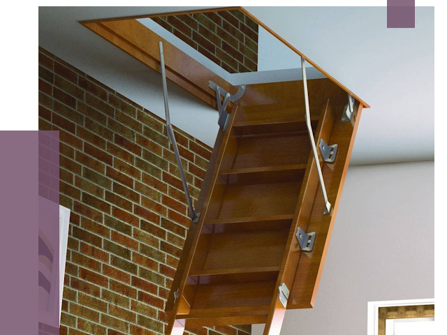 Установка чердачной лестницы в Мегионе от 7975 руб. | ПРОЛЁТ-Мго