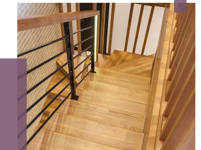 Лестницы из ясеня в Мегионе под ключ от 10217 руб. 