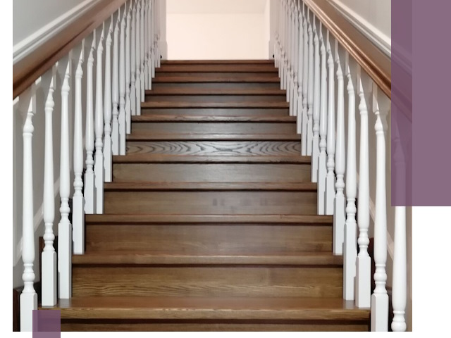 Лестницы из ясеня на заказ в Мегионе — изготовление и монтаж