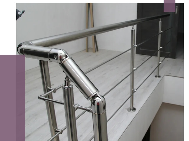 Перила из нержавеющей стали в Мегионе от 9174 руб. под ключ | ПРОЛЁТ-Мго