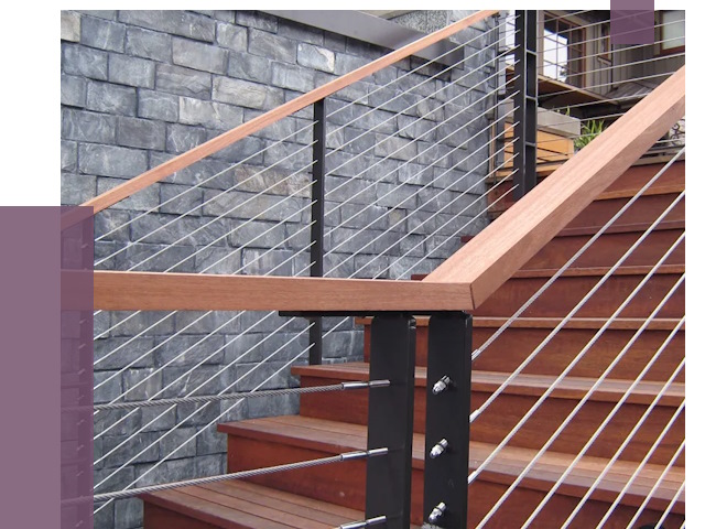 Тросовые перила под ключ в Мегионе от 7923 руб. 