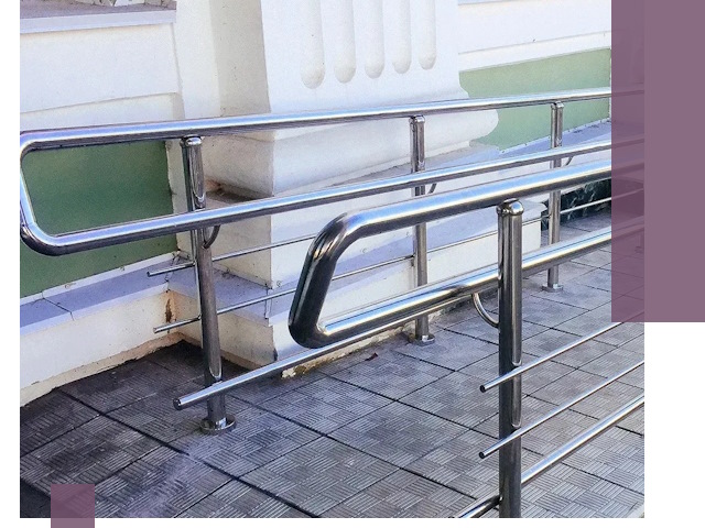 Ограждения пандусов из металла и нержавейки в Мегионе