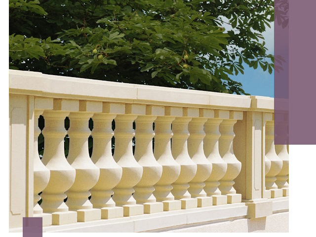 Установка балюстрады в Мегионе: изготовление и монтаж под ключ