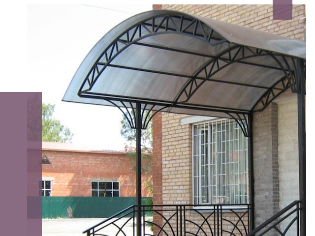 Металлические навесы и козырьки в Мегионе от 13031 руб.