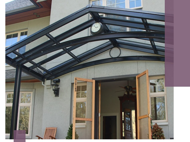 Изготовление и монтаж навесов и козырьков в Мегионе