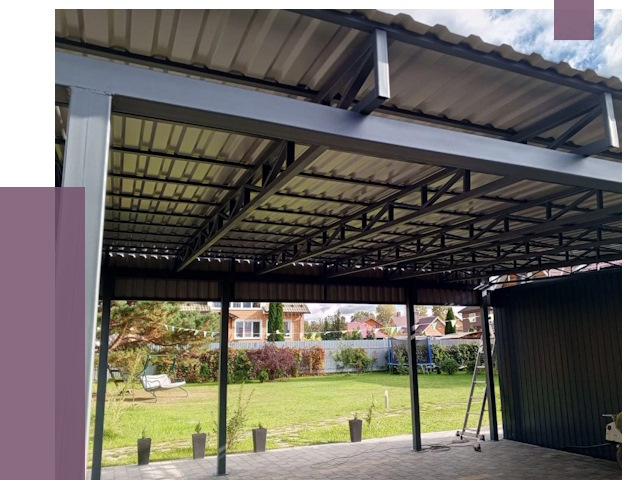 Монтаж навесов в Мегионе от 7506 руб. — установка навеса | ПРОЛЁТ-Мго