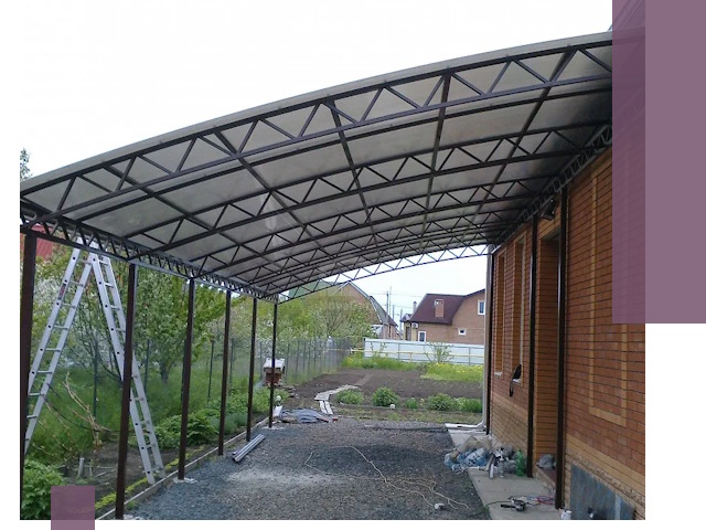 Профессиональный монтаж навесов под ключ в Мегионе