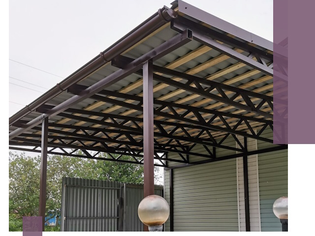 Навесы под ключ в Мегионе: изготовление, монтаж и гарантия