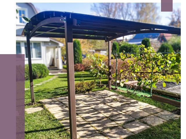 Навесы для дачи в Мегионе от 12979 руб. под ключ — ПРОЛЁТ-Мго