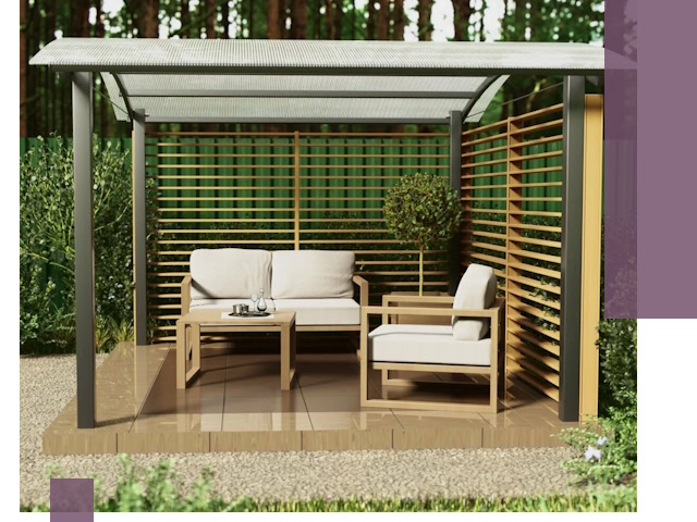 Навесы для дачи в Мегионе: изготовление, монтаж и демонтаж