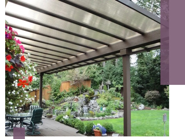 Навесы из поликарбоната под ключ в Мегионе быстро и надёжно