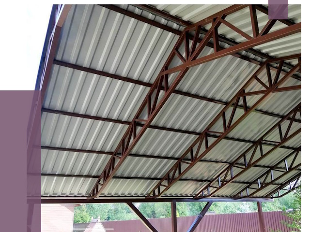 Навесы из профнастила в Мегионе от 7506 руб. | ПРОЛЁТ-Мго