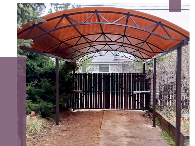 Арочные навесы в Мегионе от 12979 руб. — изготовление и монтаж | ПРОЛЁТ-Мго