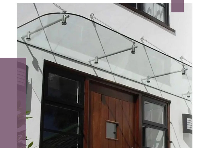 Стеклянные козырьки в Мегионе от 19286 руб. | ПРОЛЁТ-Мго