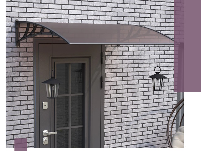 Недорогие козырьки и навесы под ключ в Мегионе