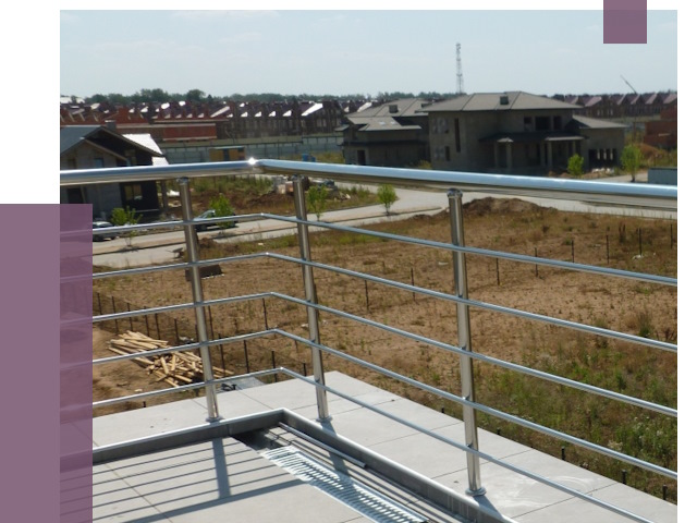 Парапеты из нержавеющей стали в Мегионе от 8132 руб. за м² | ПРОЛЁТ-Мго