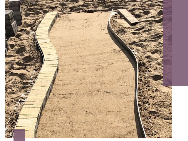 Металлические бордюры для тротуаров в Мегионе — прочные и долговечные