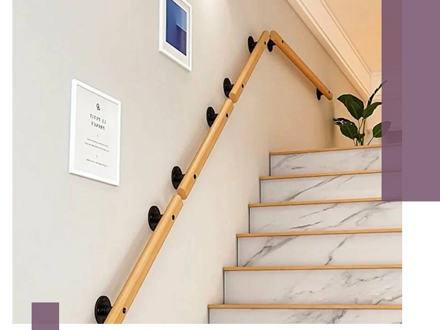 Поручни металлические и деревянные под ключ в Мегионе