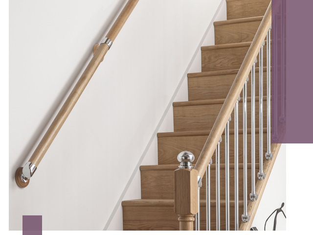 Пристенные поручни из стали и нержавейки под монтаж в Мегионе